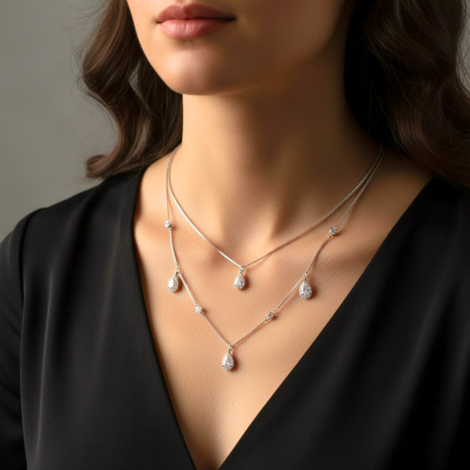 925 Pure Silver Pearl Necklace