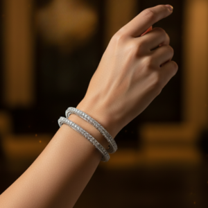 925 Silver Bangles Set